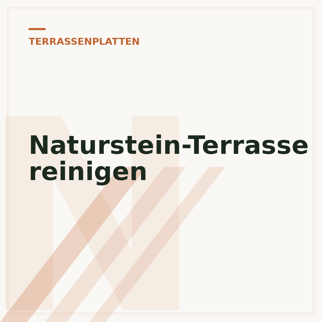 Naturstein-Terrasse reinigen