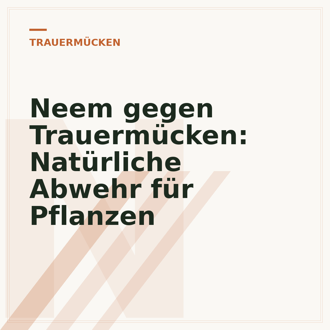 Neem gegen Trauermücken: Natürliche Abwehr für Pflanzen