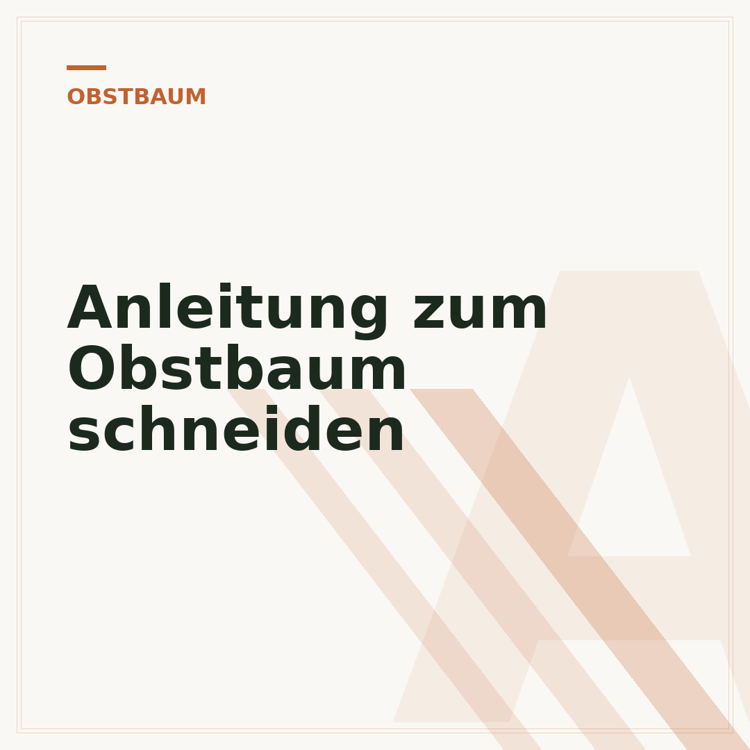 Anleitung zum Obstbaum schneiden