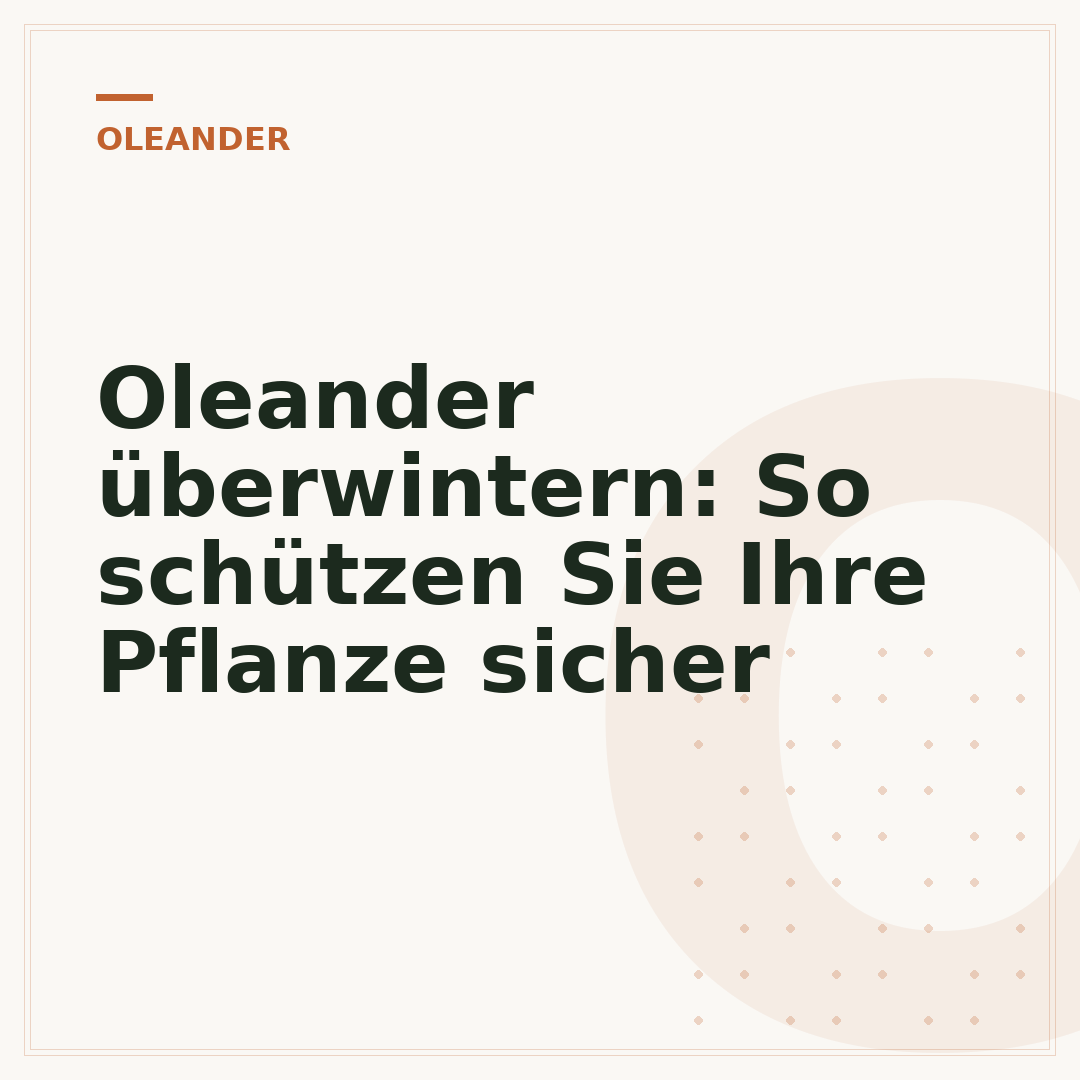 Oleander überwintern: So schützen Sie Ihre Pflanze sicher