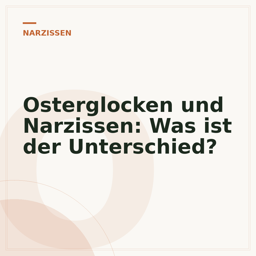 Osterglocken und Narzissen: Was ist der Unterschied?
