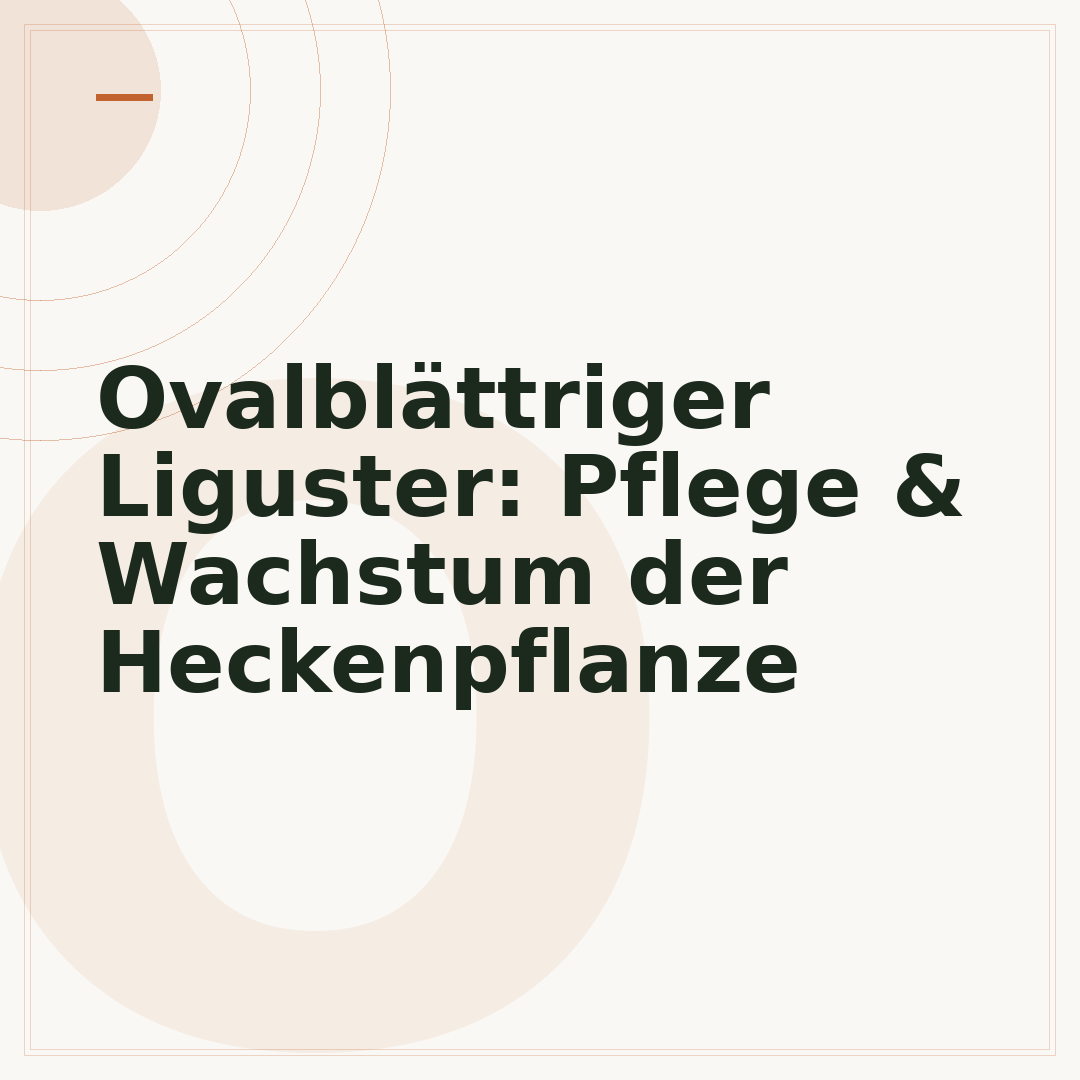 Ovalblättriger Liguster: Pflege & Wachstum der Heckenpflanze