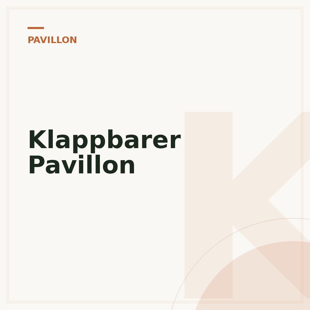 Klappbarer Pavillon