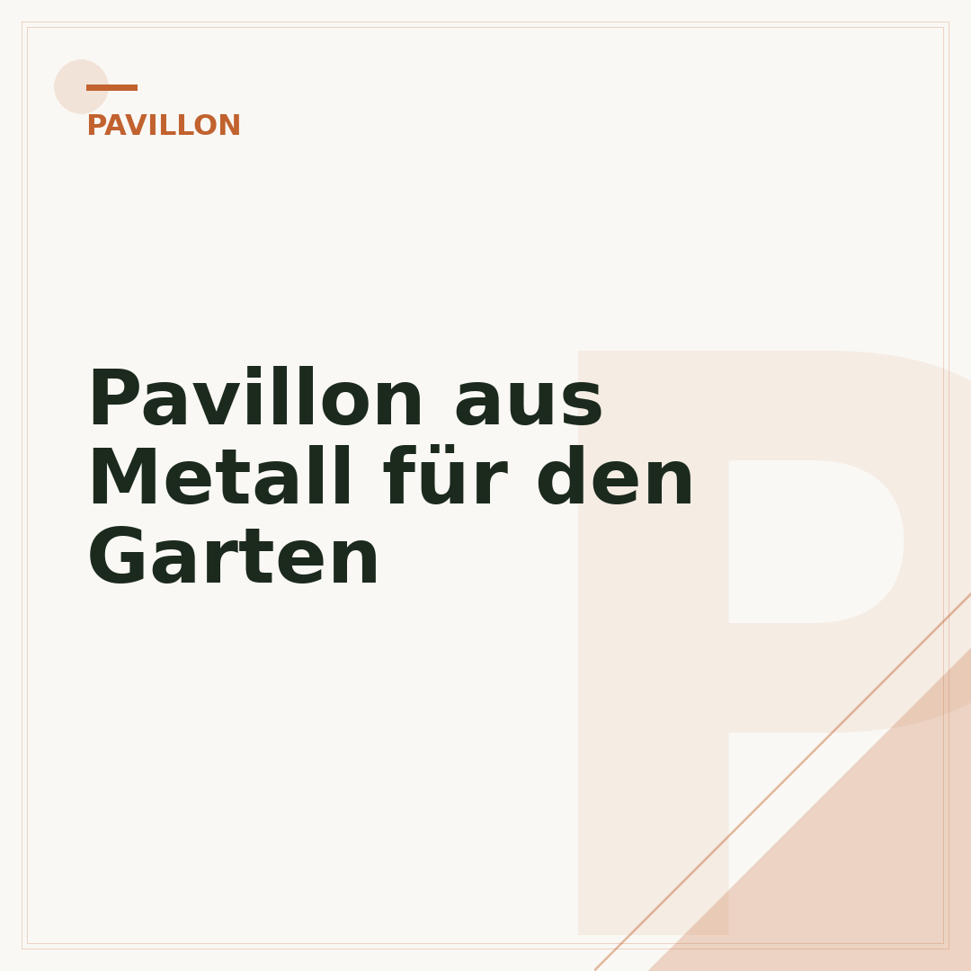 Pavillon aus Metall für den Garten