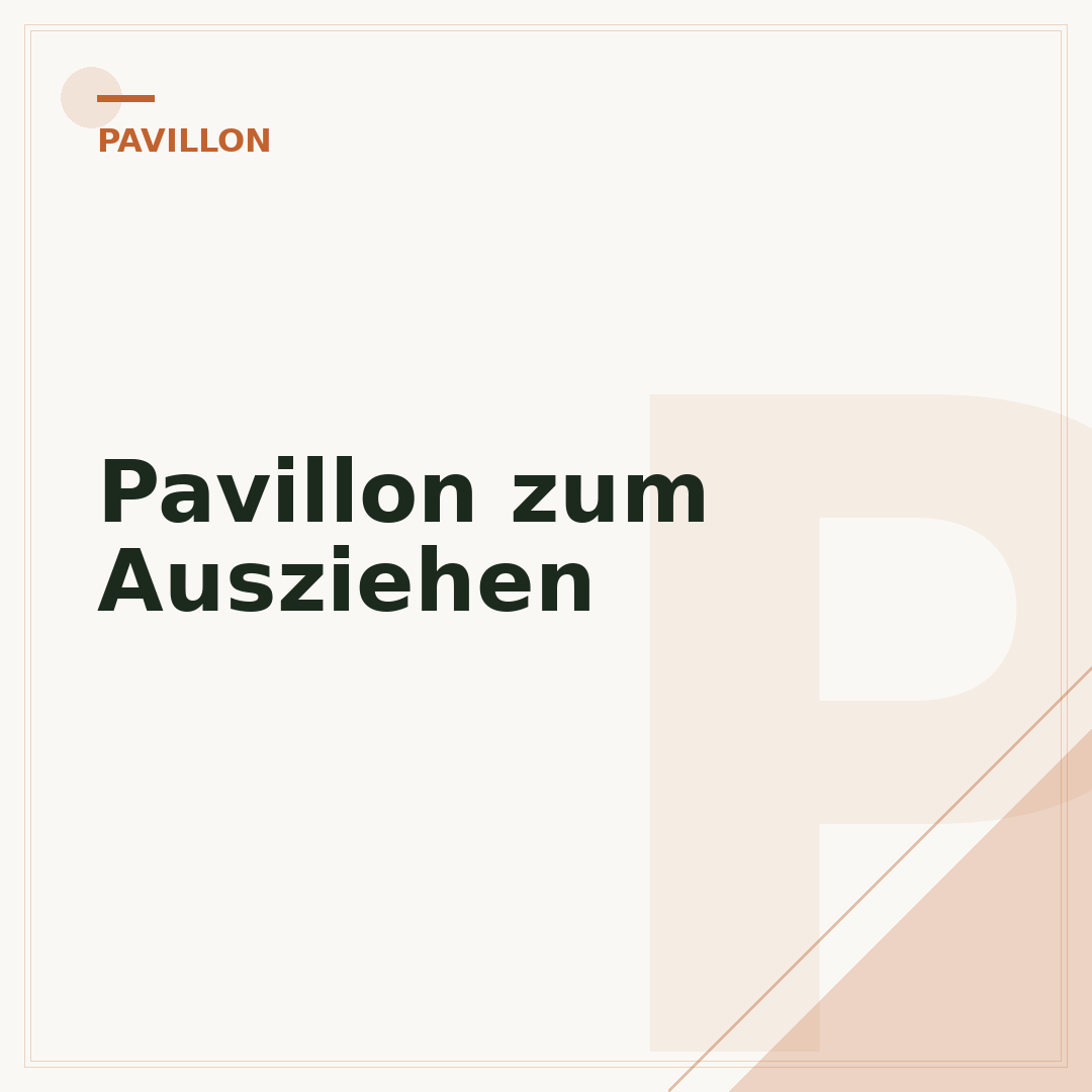 Pavillon zum Ausziehen
