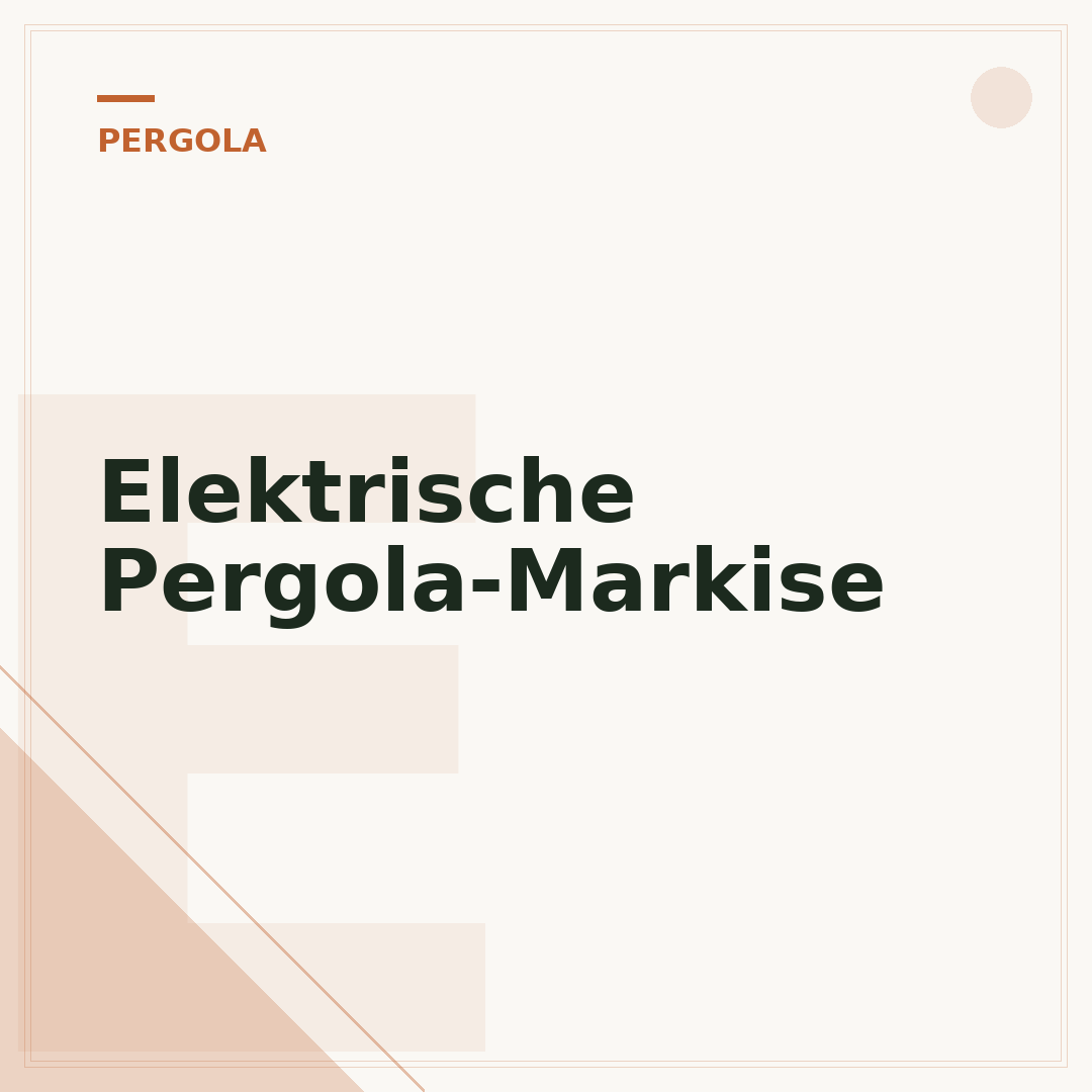 Elektrische Pergola-Markise