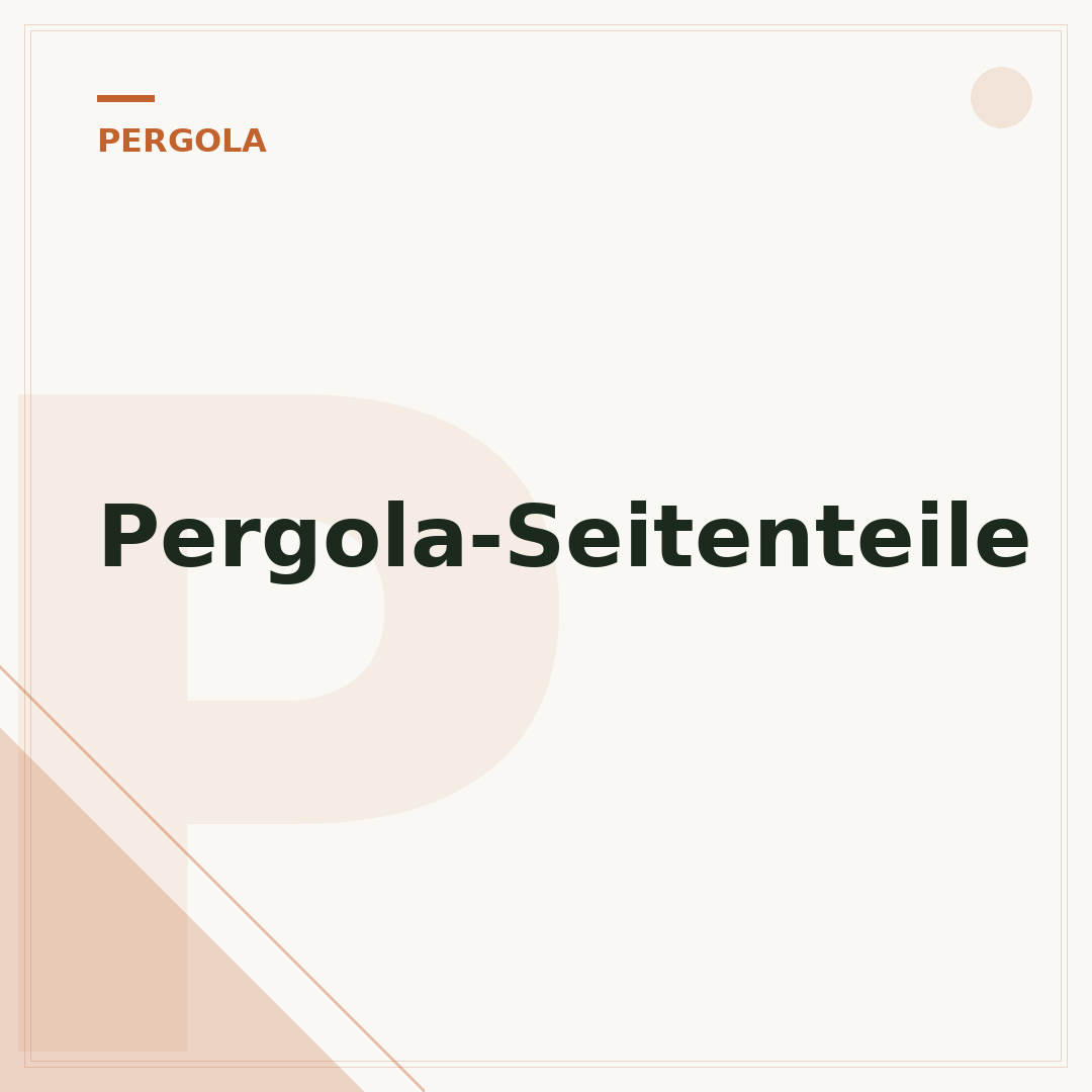Pergola-Seitenteile