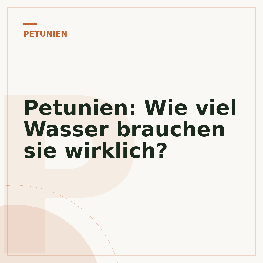 Petunien: Wie viel Wasser brauchen sie wirklich?
