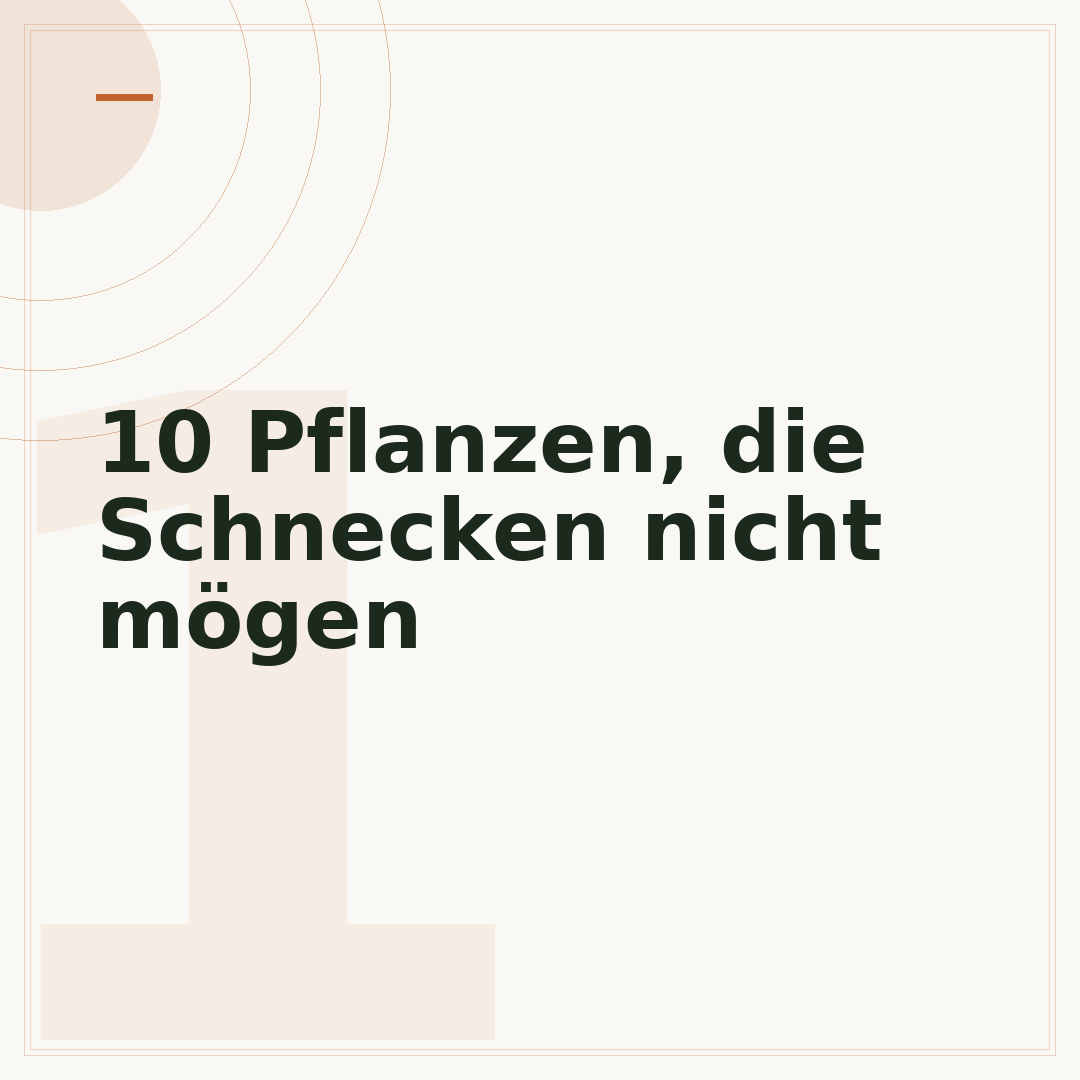 10 Pflanzen, die Schnecken nicht mögen