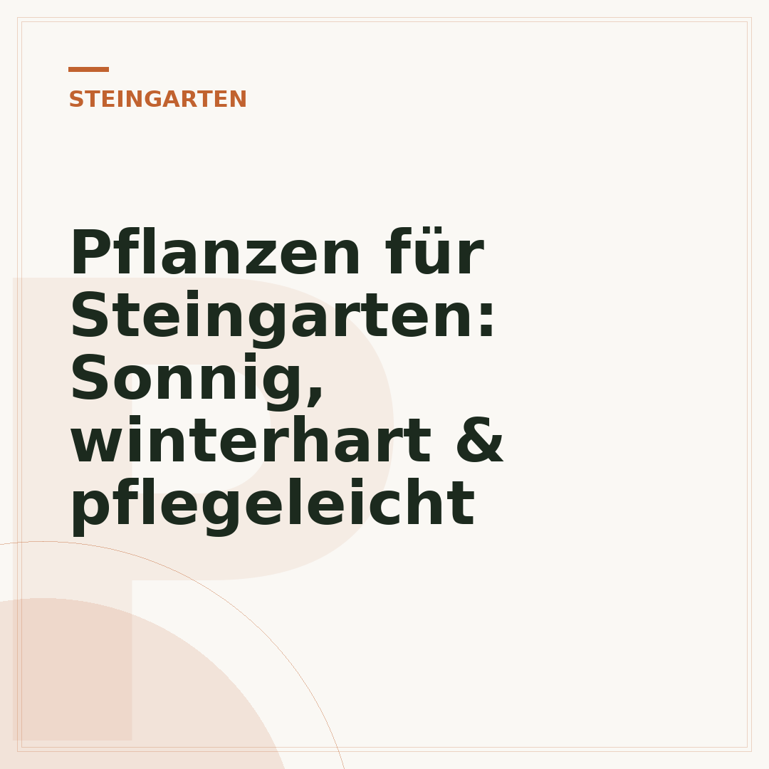 Pflanzen für Steingarten: Sonnig, winterhart & pflegeleicht