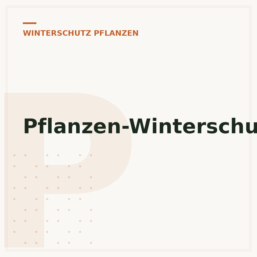 Pflanzen-Winterschutz-Zelt