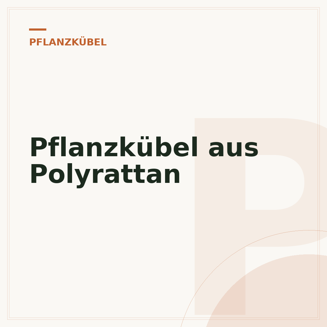 Pflanzkübel aus Polyrattan