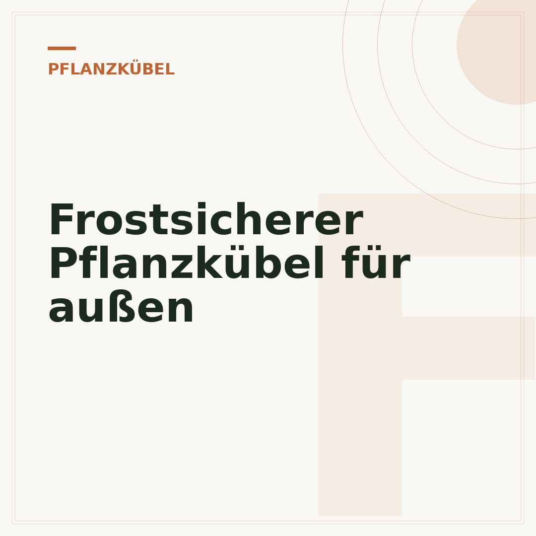 Frostsicherer Pflanzkübel für außen