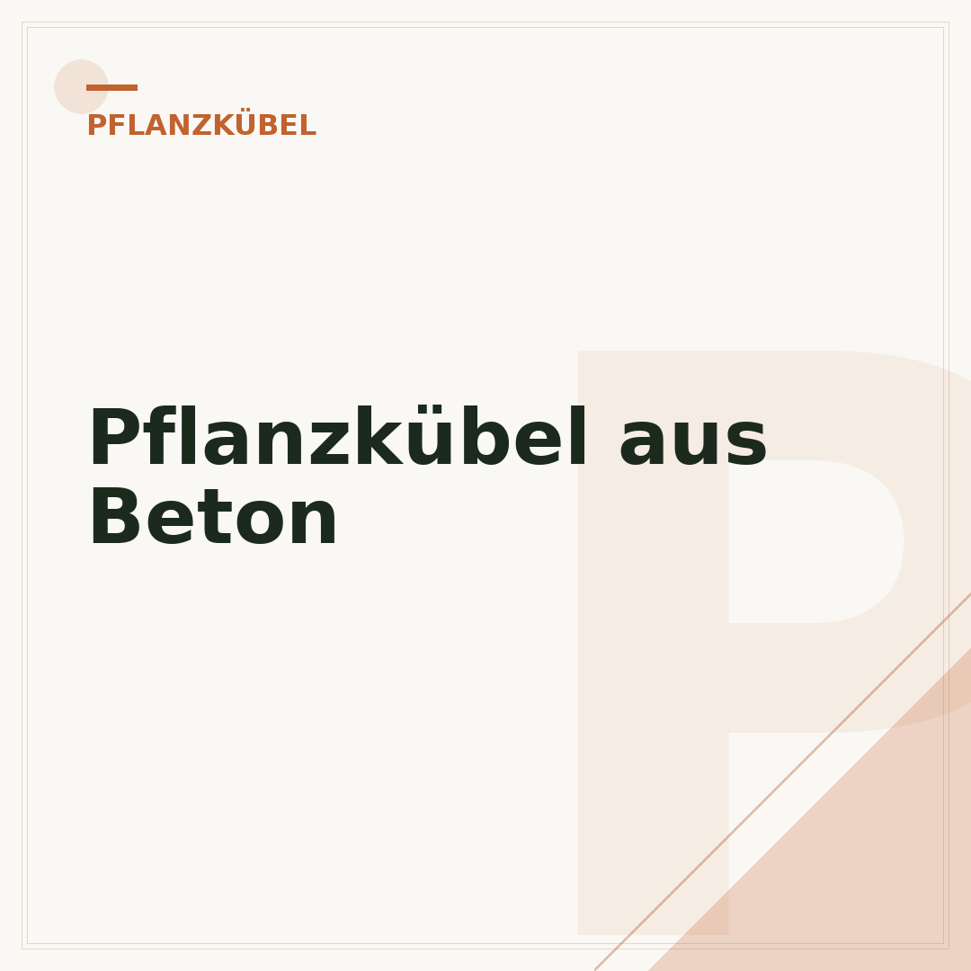 Pflanzkübel aus Beton