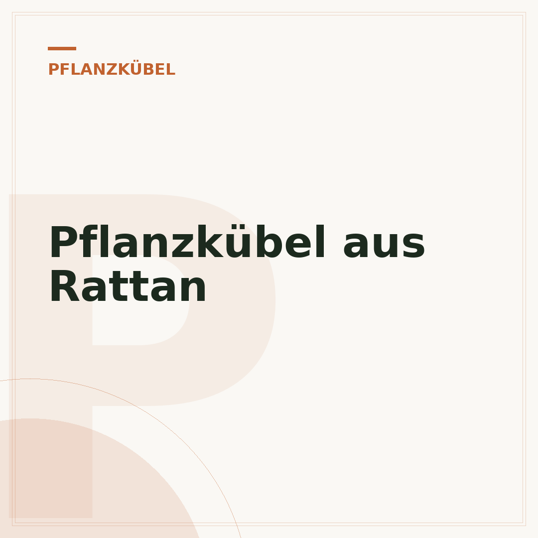 Pflanzkübel aus Rattan