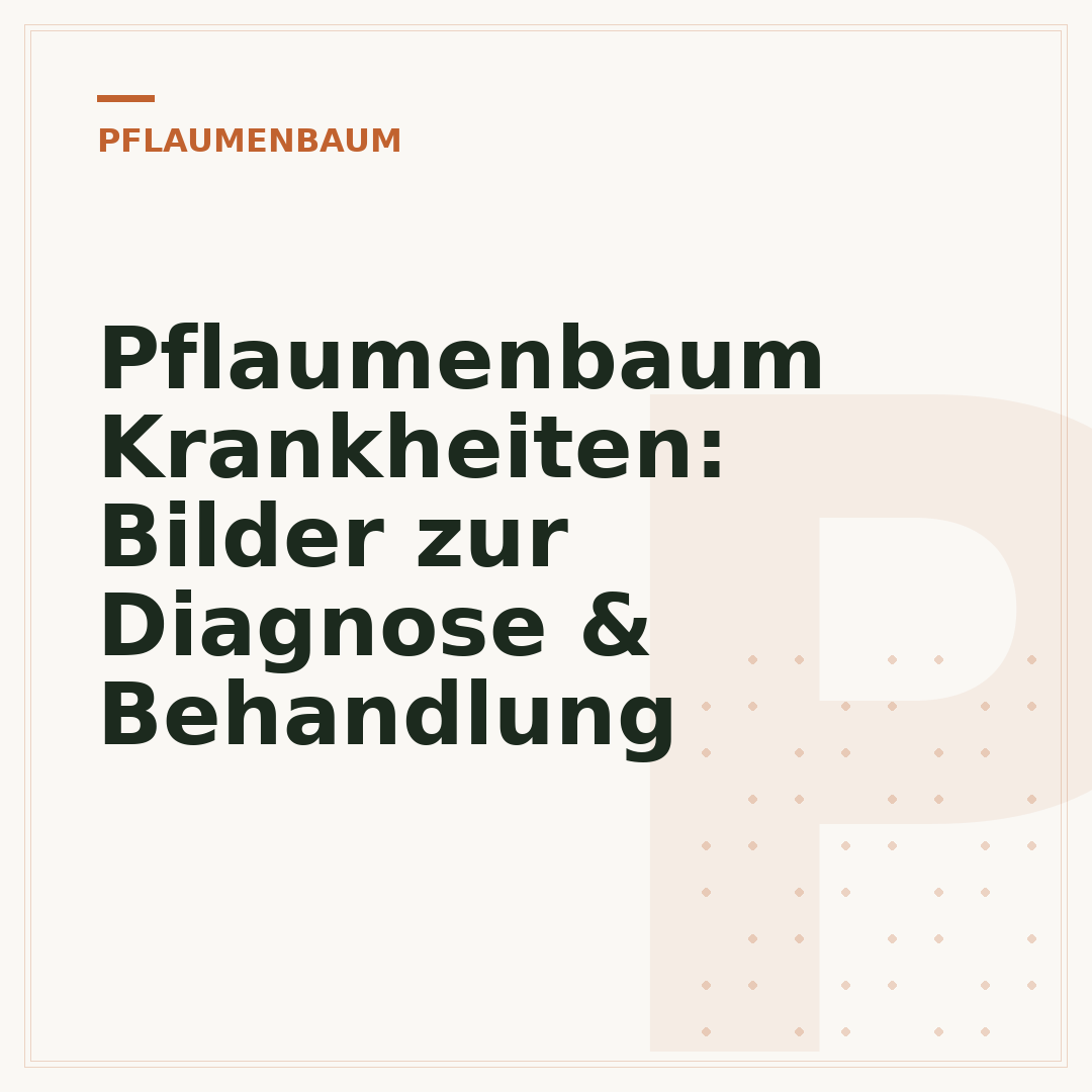 Pflaumenbaum Krankheiten: Bilder zur Diagnose & Behandlung