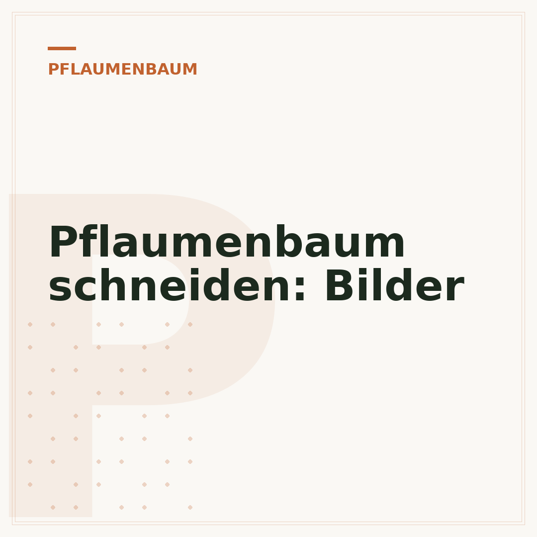 Pflaumenbaum schneiden: Bilder