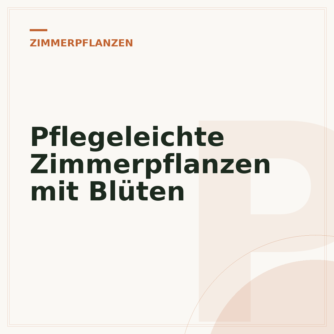 Pflegeleichte Zimmerpflanzen mit Blüten