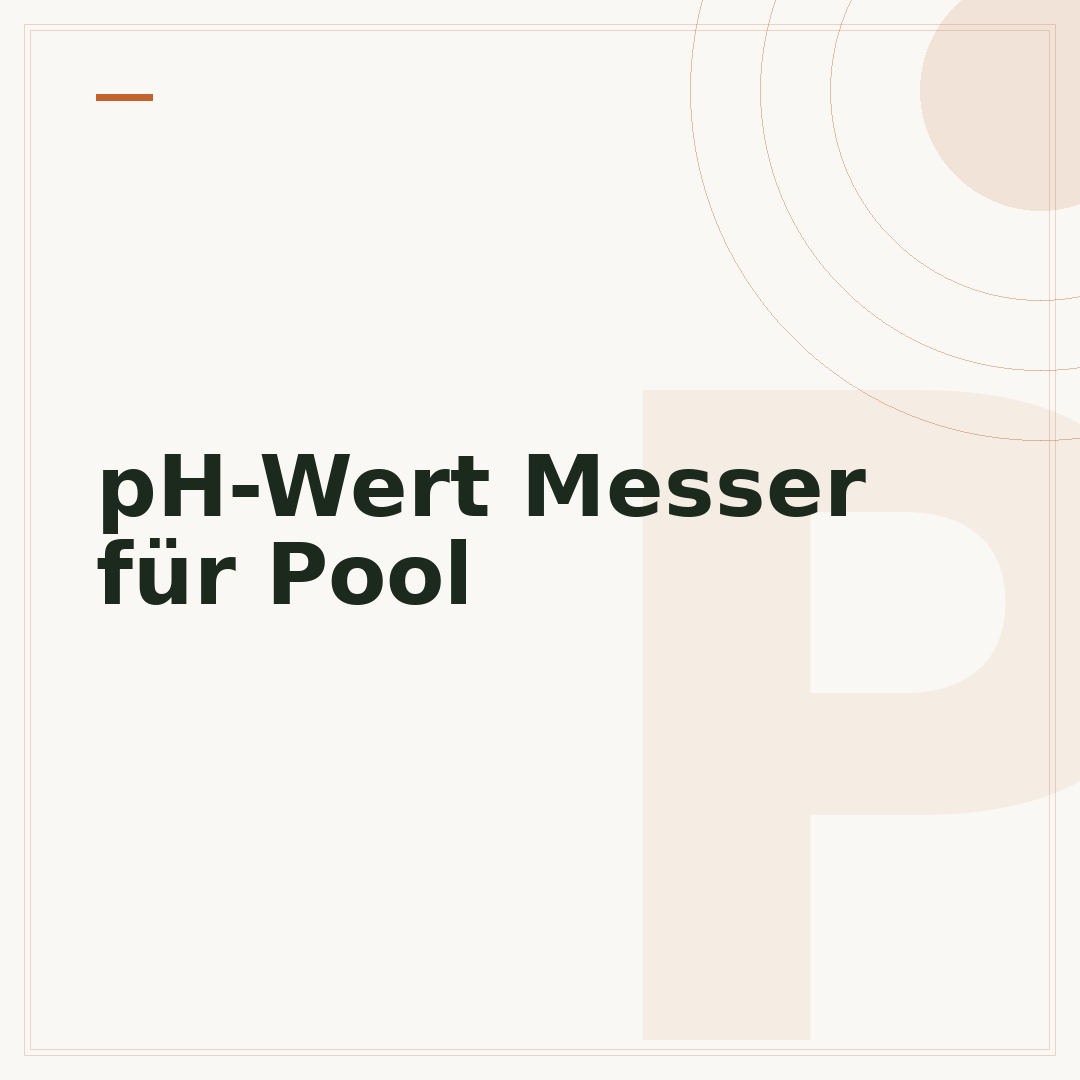 pH-Wert Messer für Pool