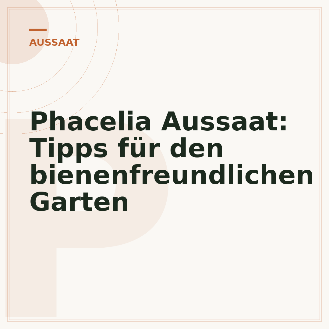 Phacelia Aussaat: Tipps für den bienenfreundlichen Garten