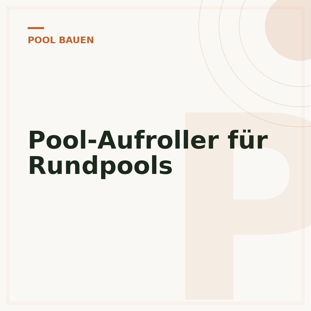 Pool-Aufroller für Rundpools