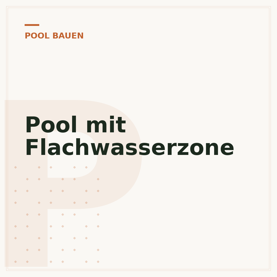 Pool mit Flachwasserzone