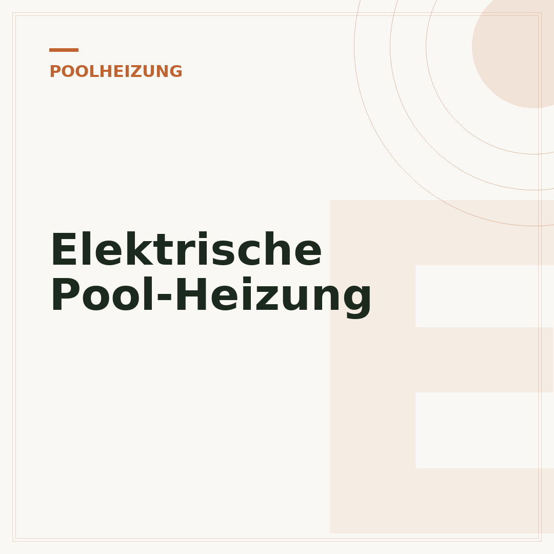 Elektrische Pool-Heizung