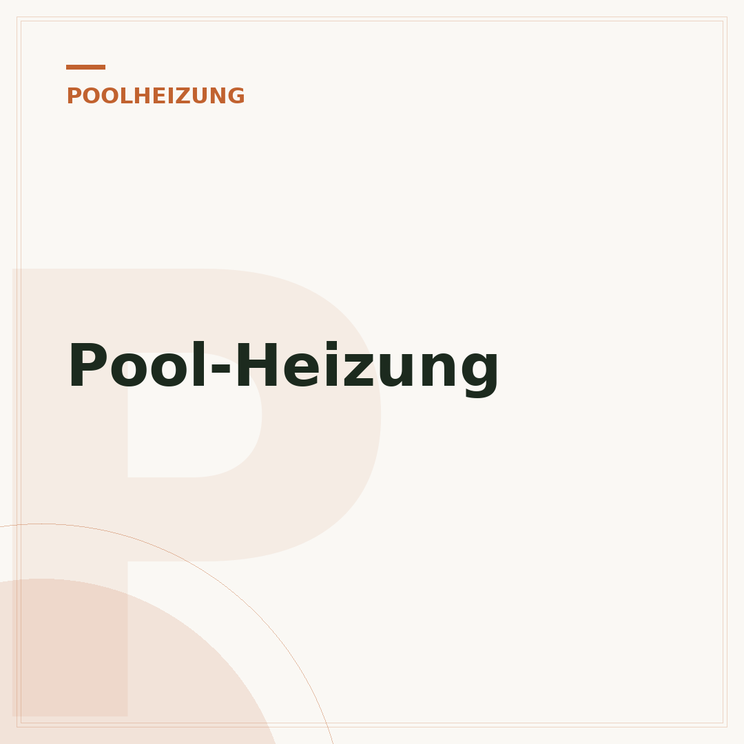 Pool-Heizung