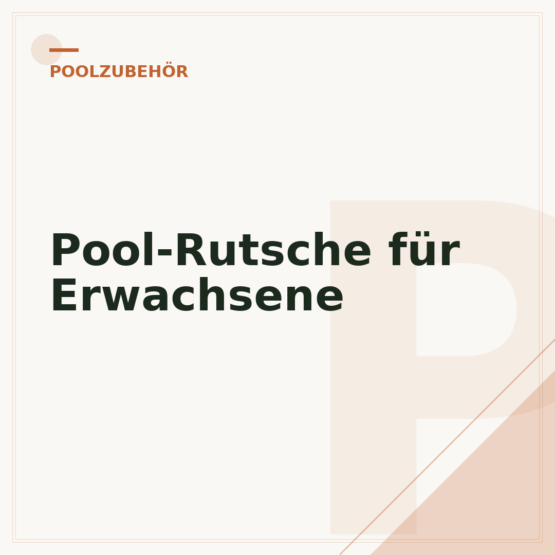 Pool-Rutsche für Erwachsene