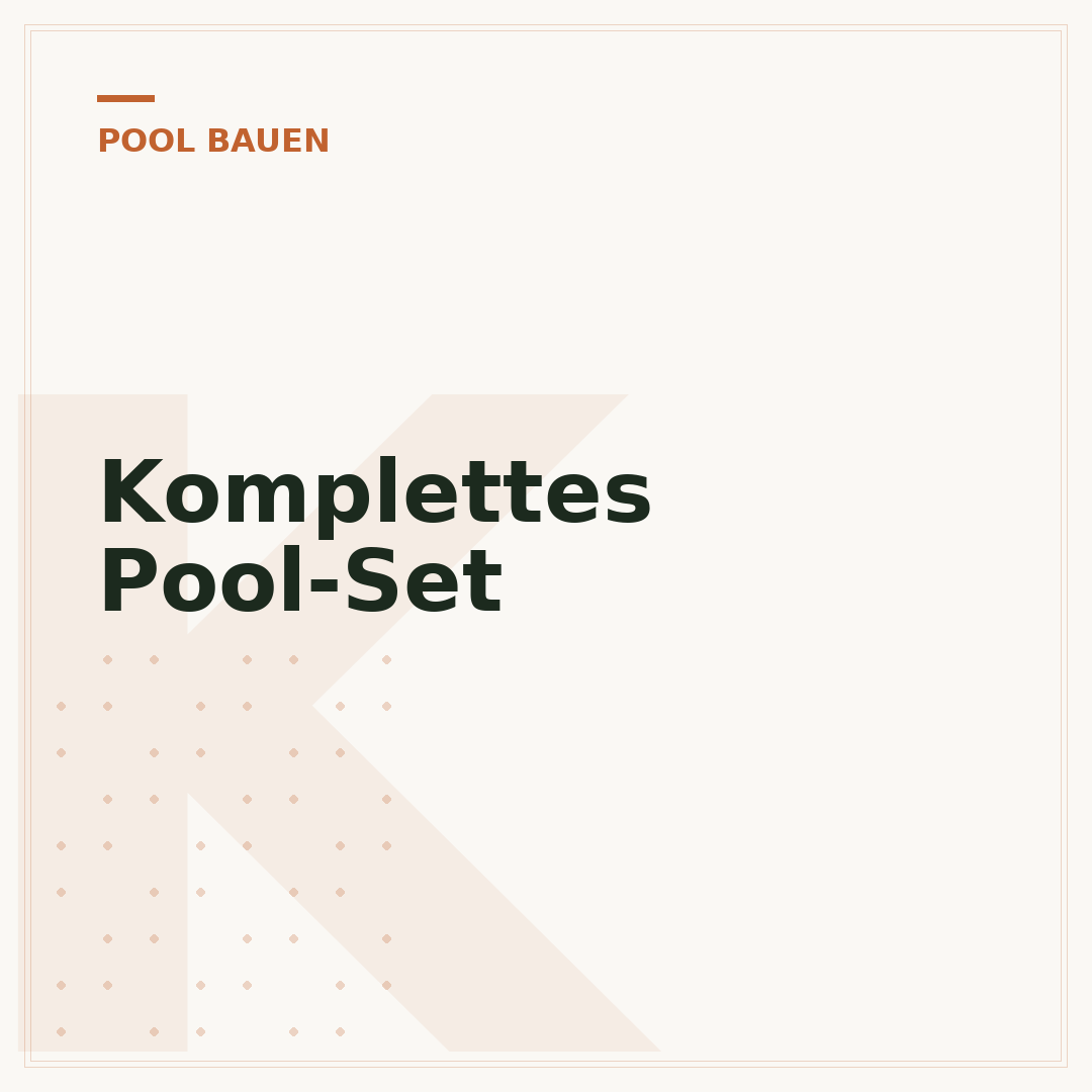 Komplettes Pool-Set