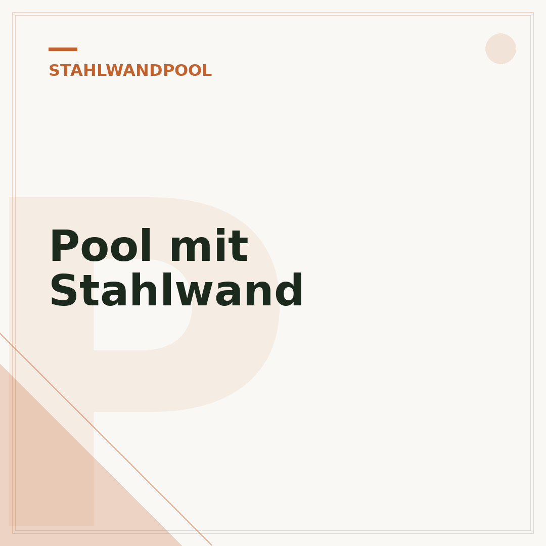 Pool mit Stahlwand