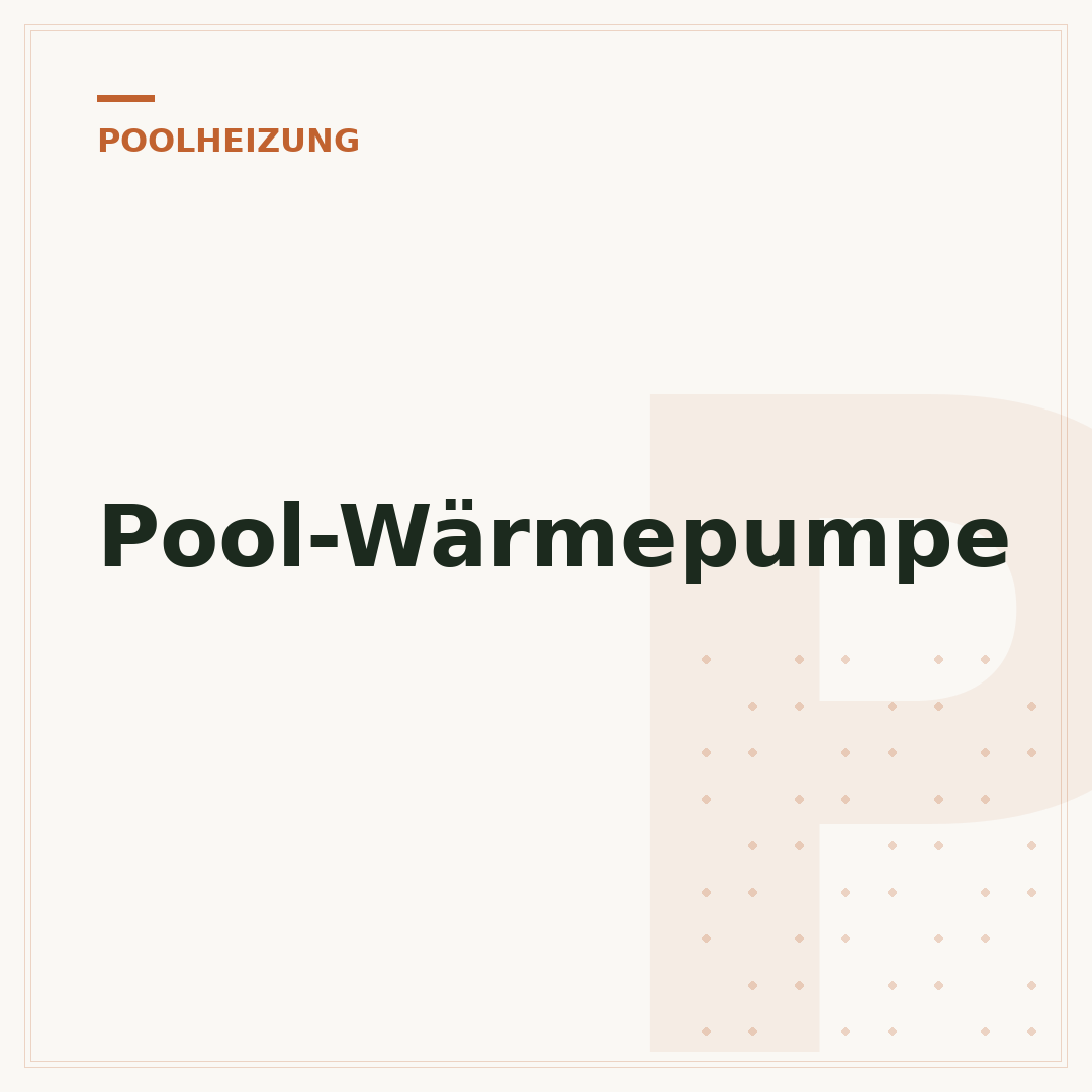 Pool-Wärmepumpe