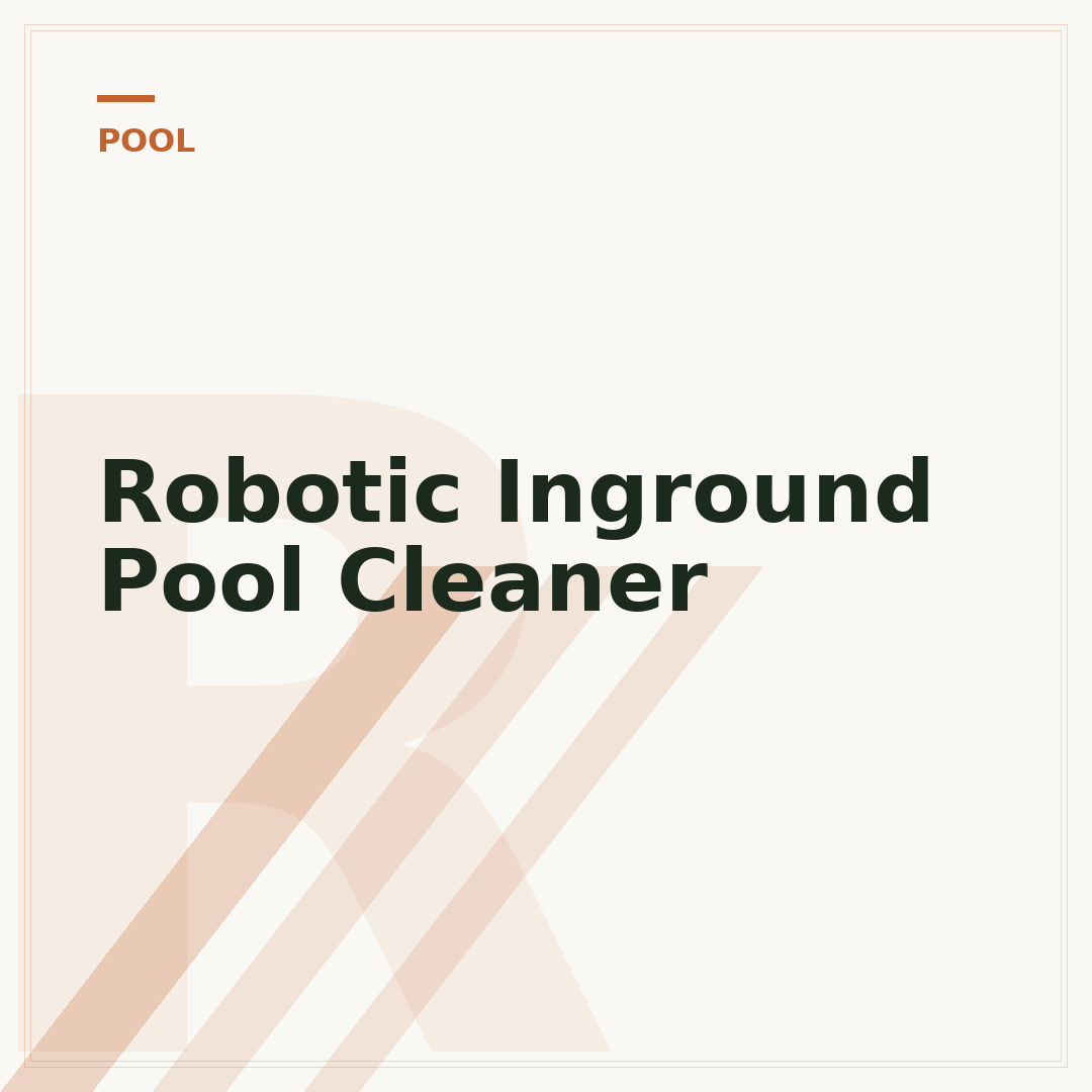 Robotic Inground Pool Cleaner