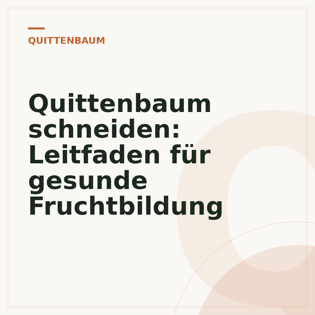 Quittenbaum schneiden: Leitfaden für gesunde Fruchtbildung