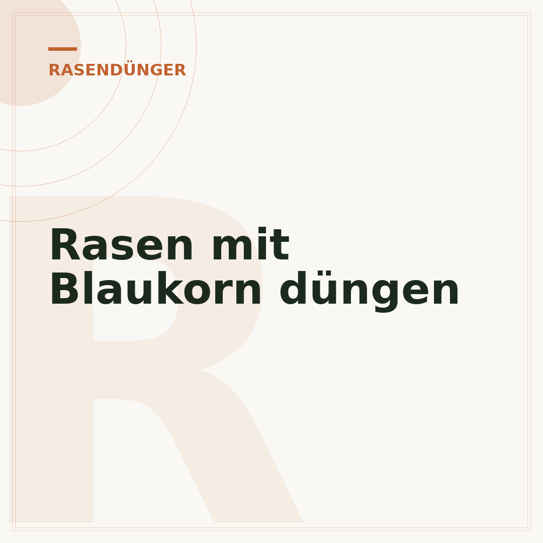 Rasen mit Blaukorn düngen