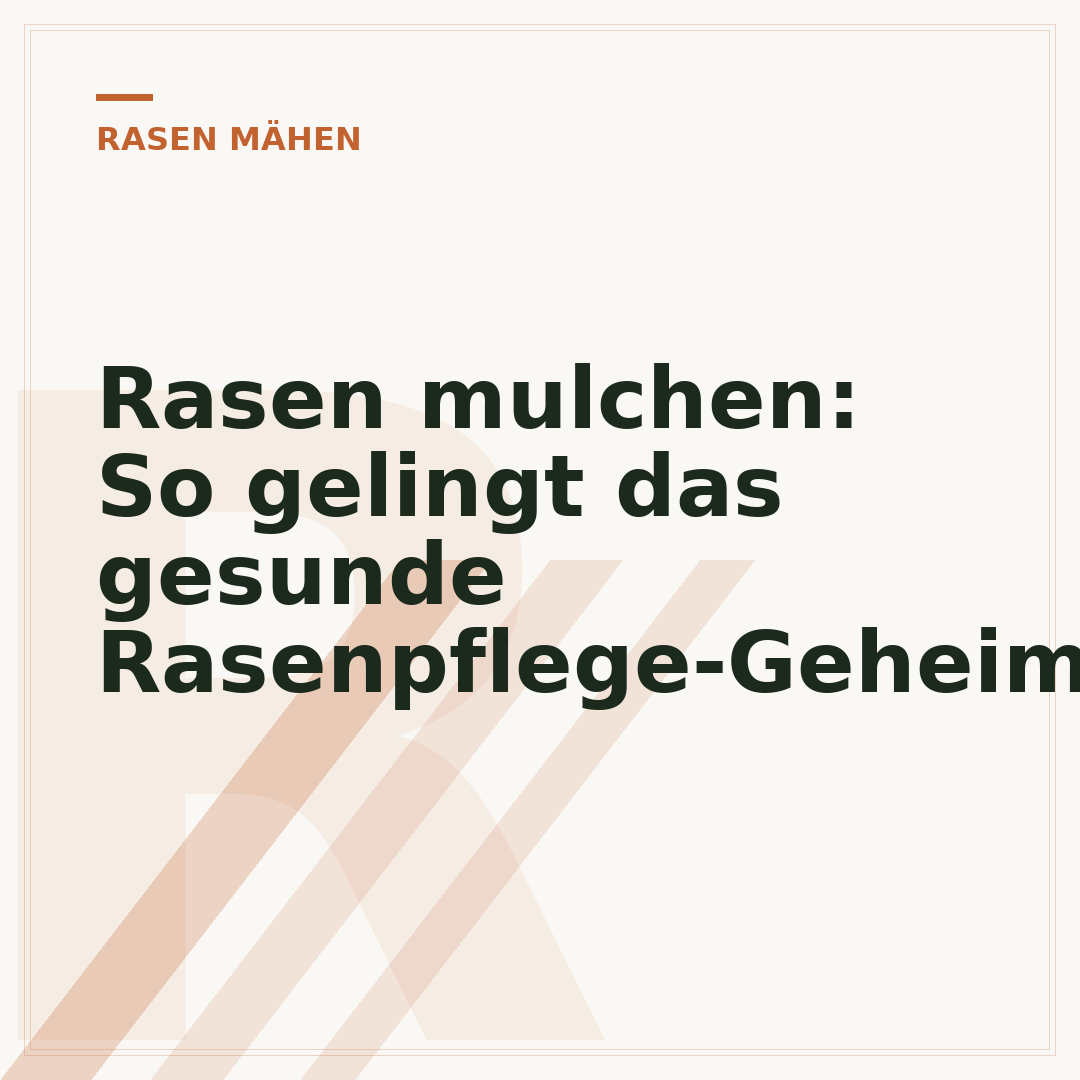 Rasen mulchen: So gelingt das gesunde Rasenpflege-Geheimnis