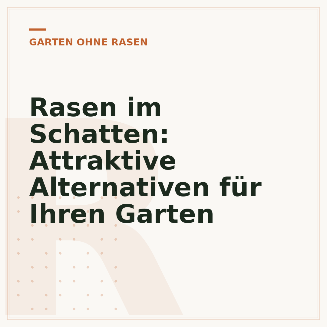 Rasen im Schatten: Attraktive Alternativen für Ihren Garten