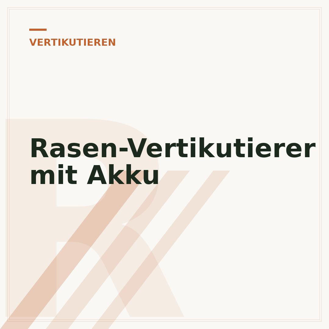 Rasen-Vertikutierer mit Akku