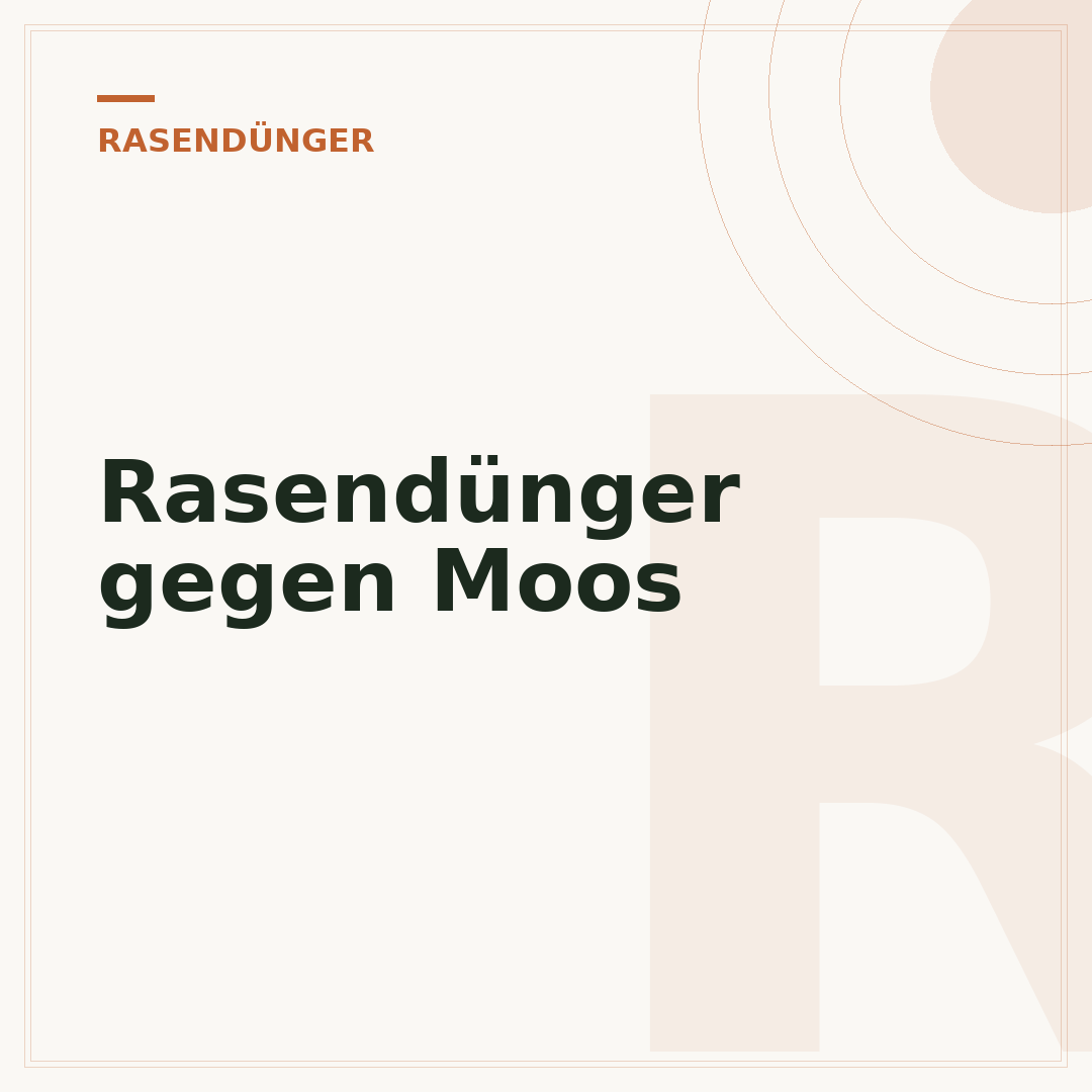 Rasendünger gegen Moos