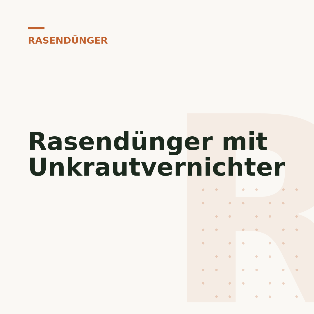 Rasendünger mit Unkrautvernichter