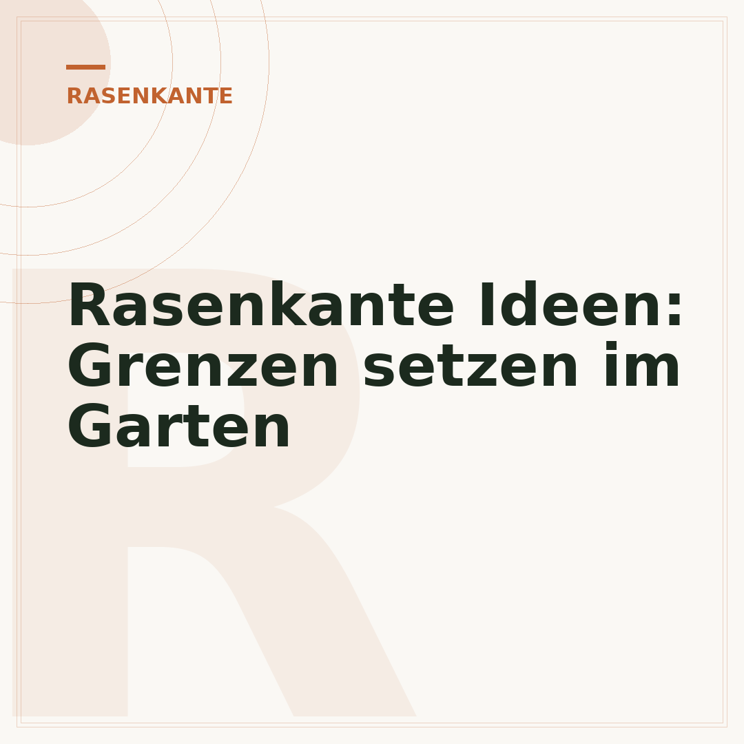 Rasenkante Ideen: Grenzen setzen im Garten