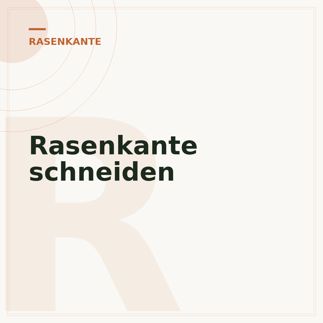 Rasenkante schneiden