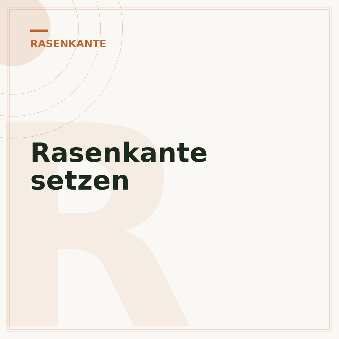 Rasenkante setzen