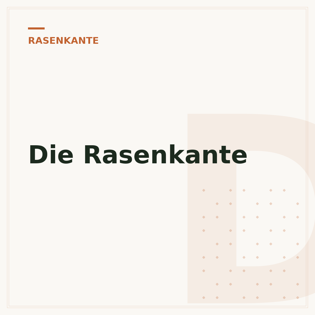 Die Rasenkante
