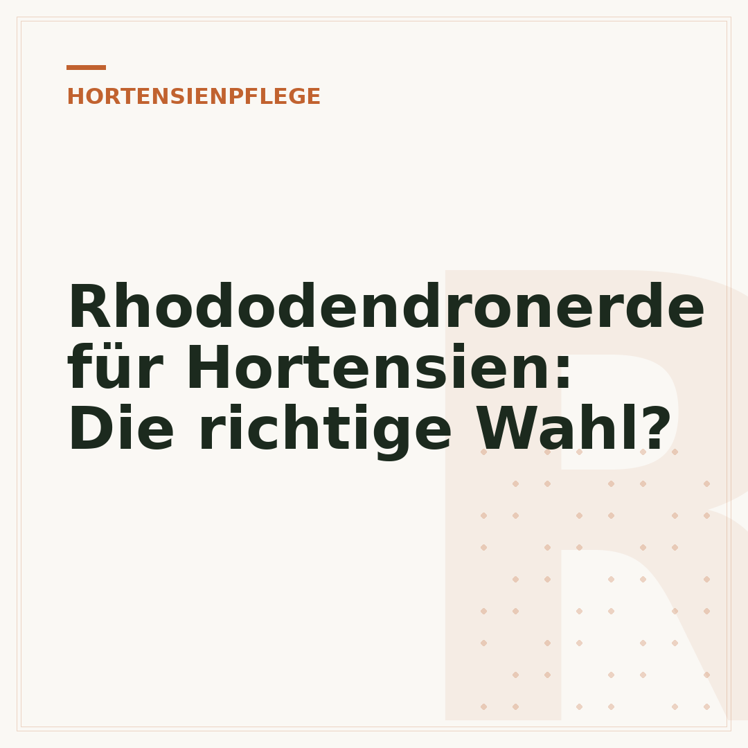 Rhododendronerde für Hortensien: Die richtige Wahl?