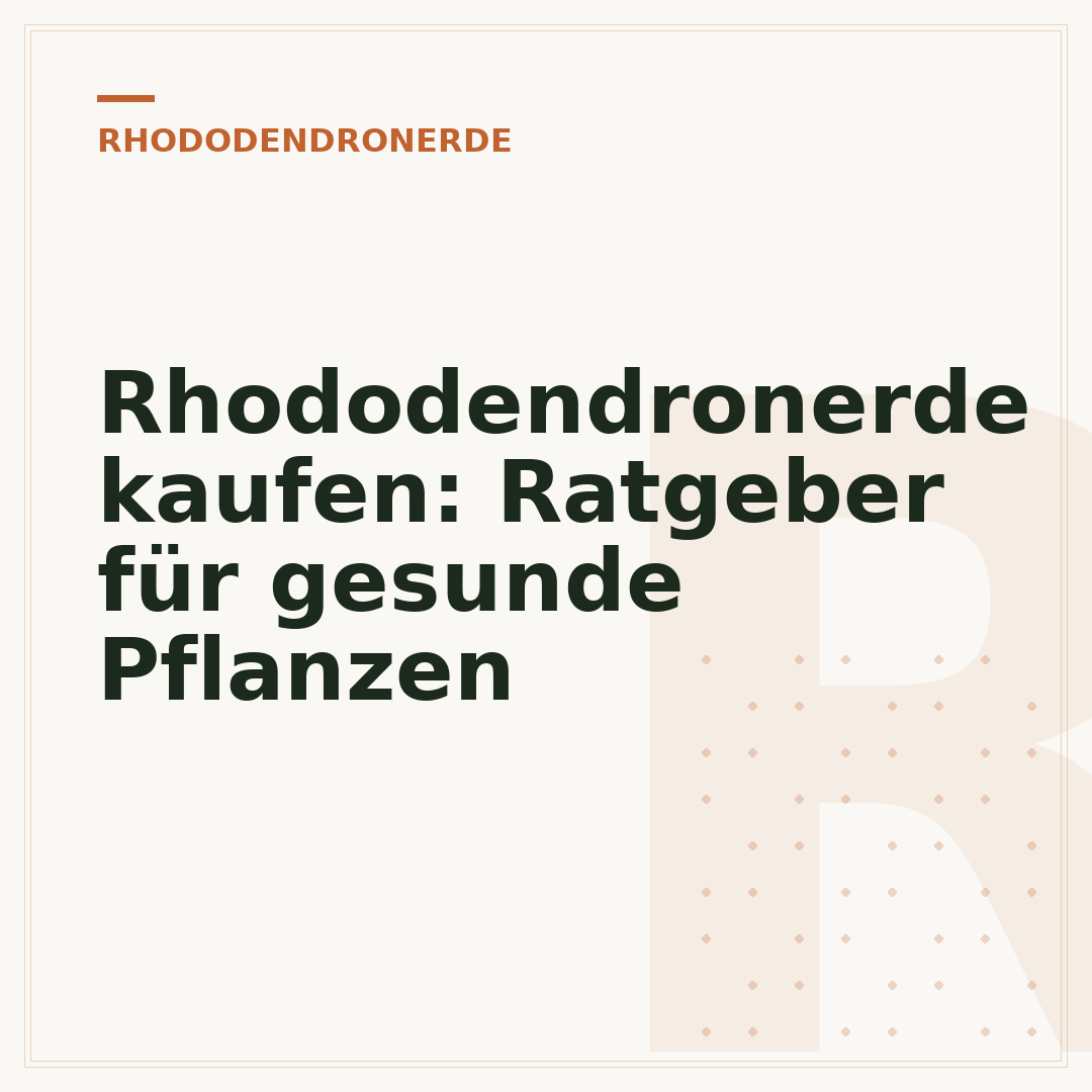 Rhododendronerde kaufen: Ratgeber für gesunde Pflanzen