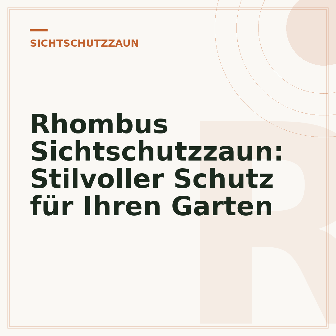 Rhombus Sichtschutzzaun: Stilvoller Schutz für Ihren Garten
