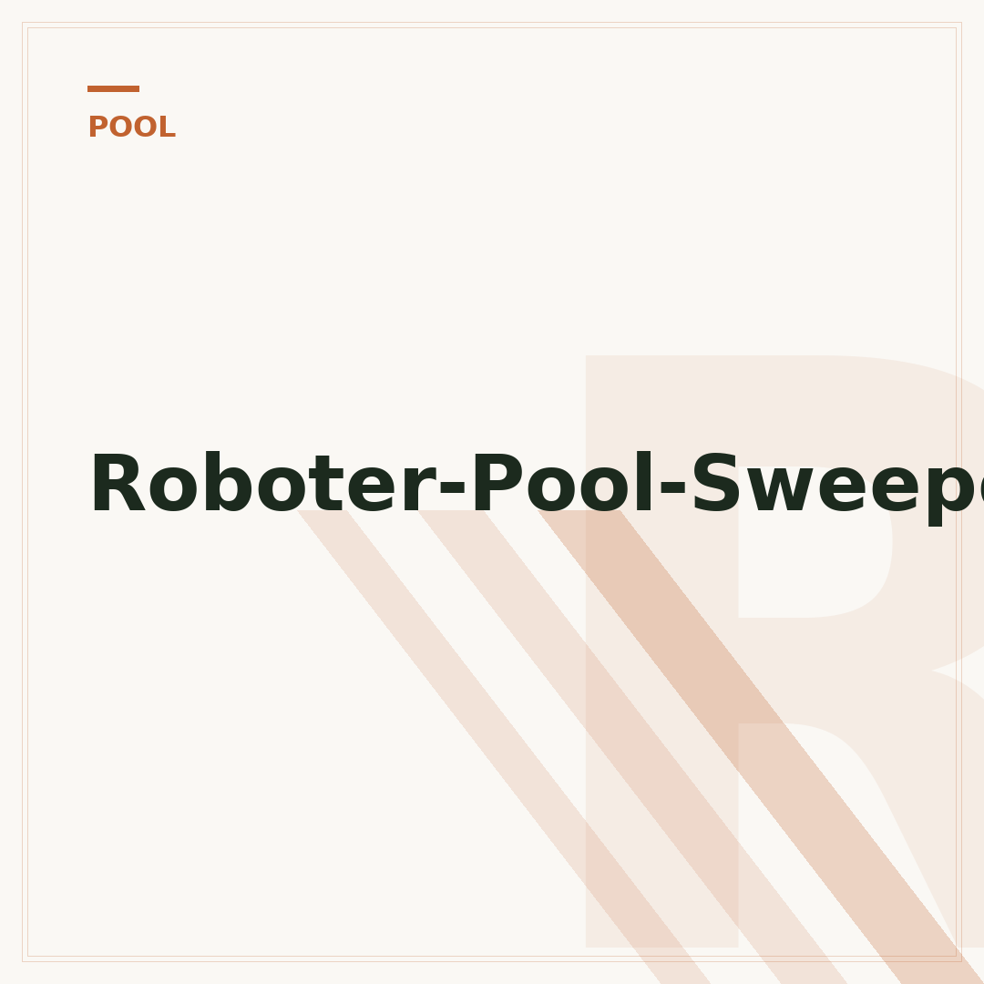 Roboter-Pool-Sweeper