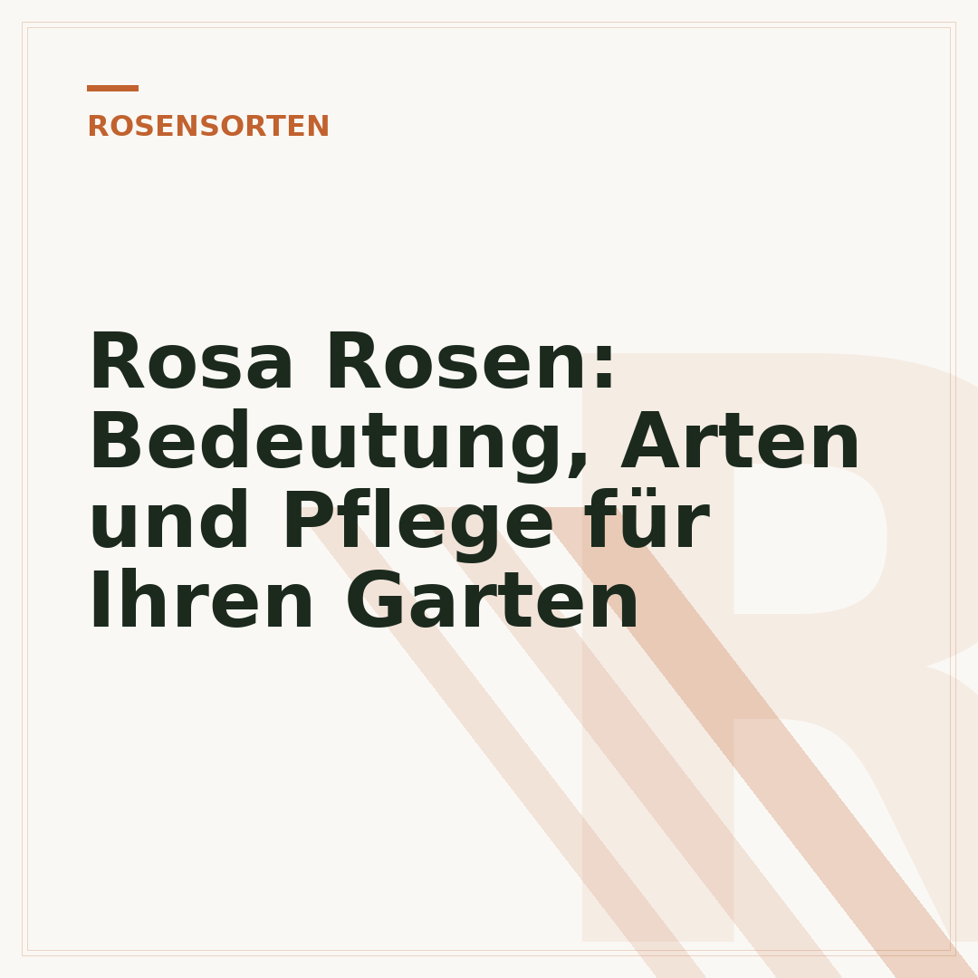 Rosa Rosen: Bedeutung, Arten und Pflege für Ihren Garten