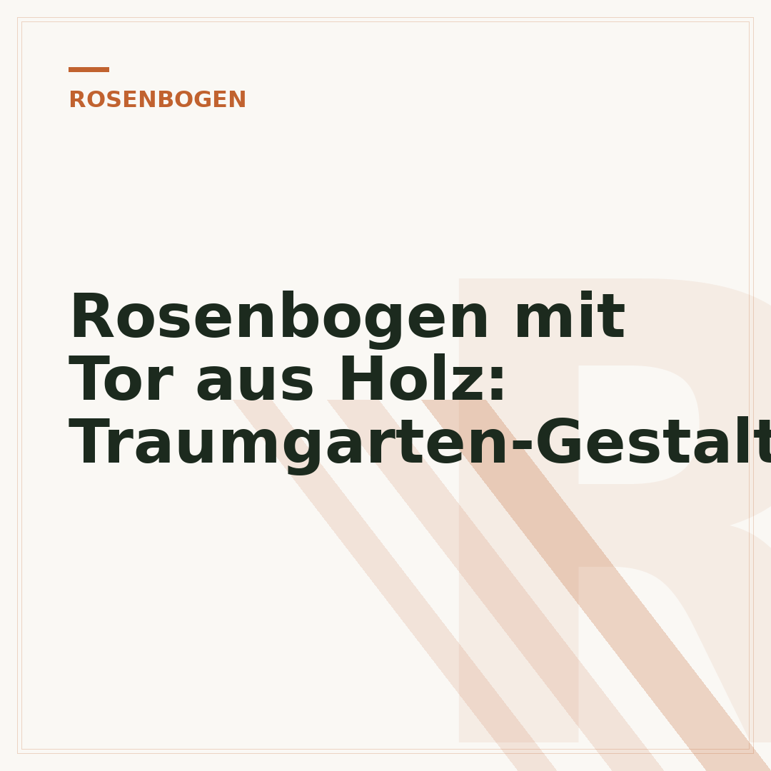 Rosenbogen mit Tor aus Holz: Traumgarten-Gestaltung